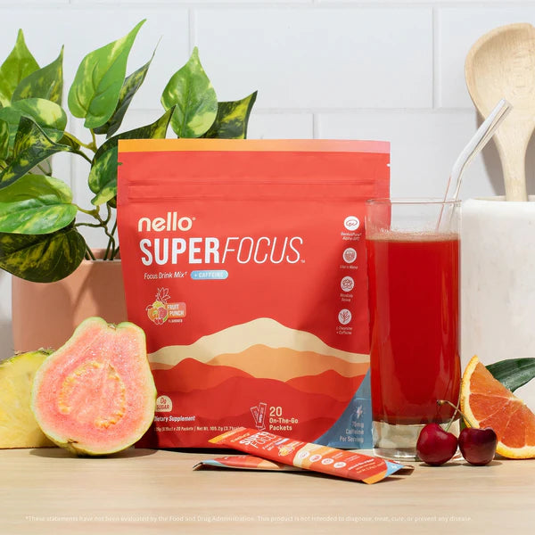 Nello SuperFocus: bebida nootrópica para concentración y enfoque