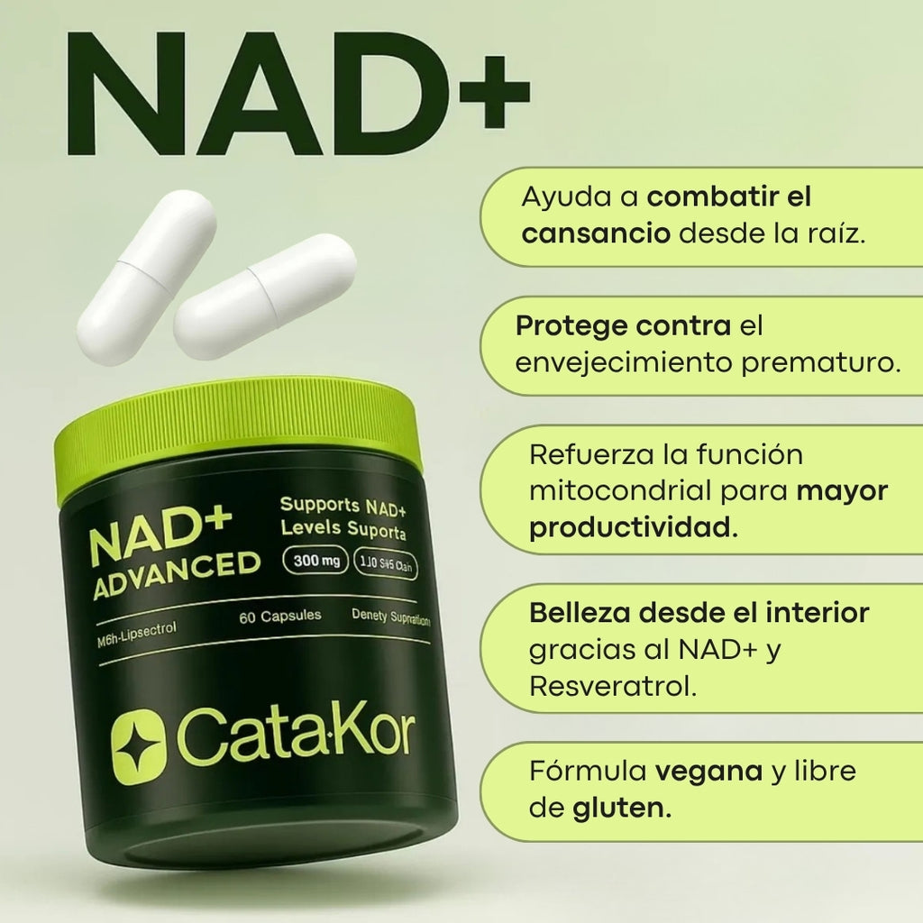 NAD+ Advanced con Resveratrol: Energía Celular Real