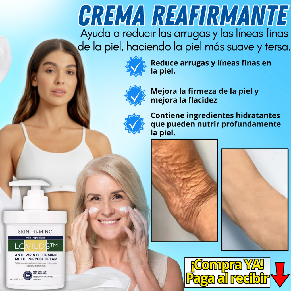 LOVILDS Crema Reafirmante: Piel Firme y Rejuvenecida