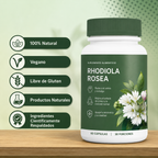 Rhodiola Rosea SALVORA: Energía Estable, Mente Clara