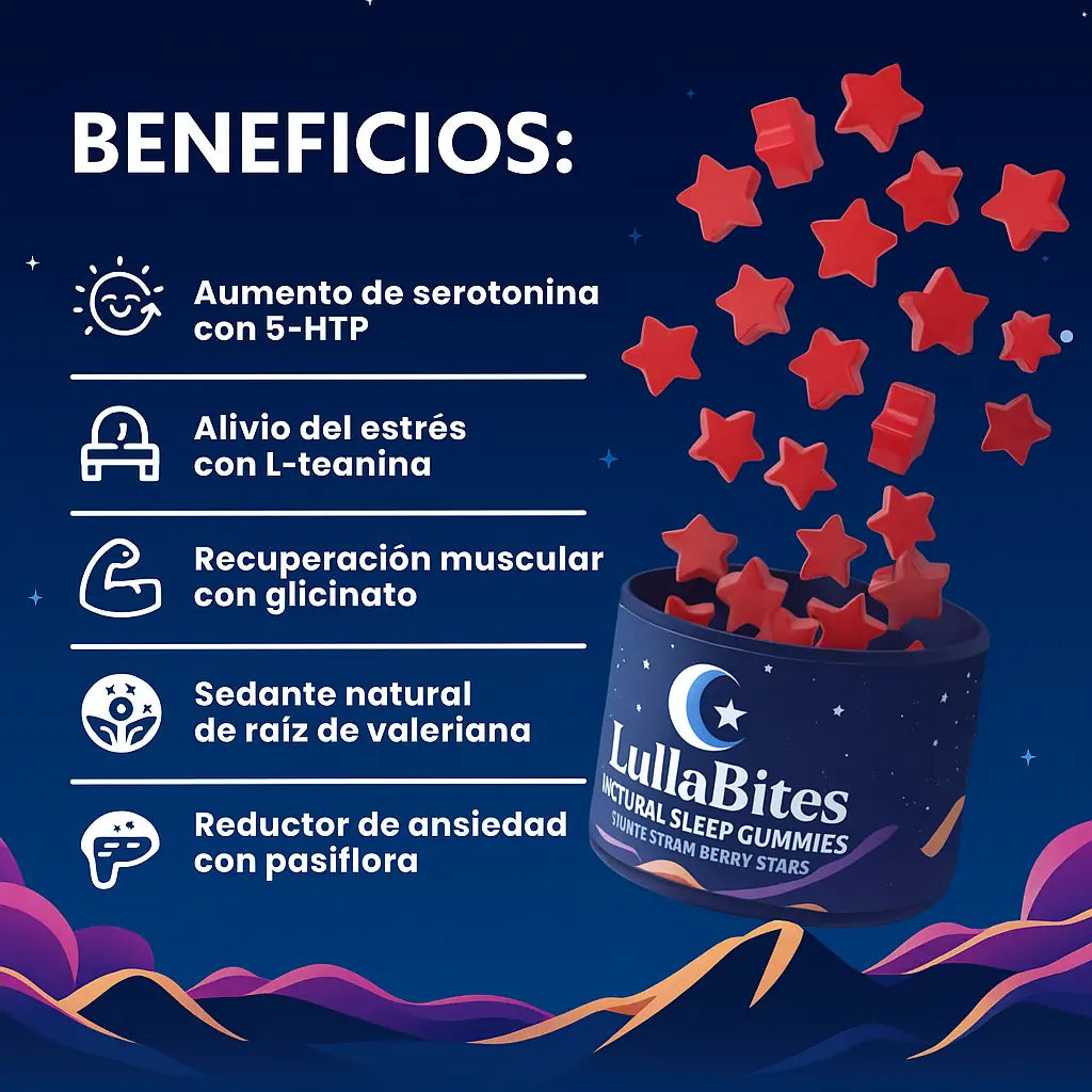 LullaBites Sleep Gummies: Sueño Profundo Sin Melatonina