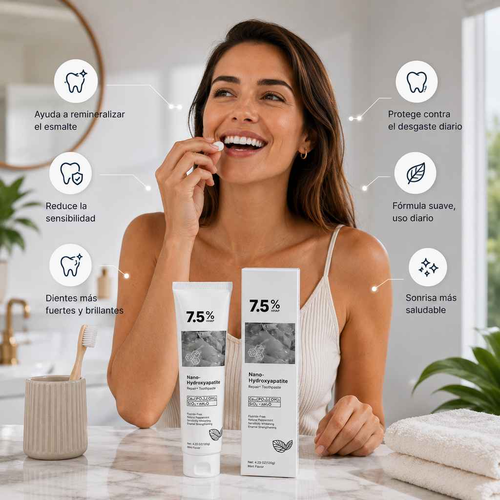 NanoSmile Pro: Crema dental con nano hidroxiapatita