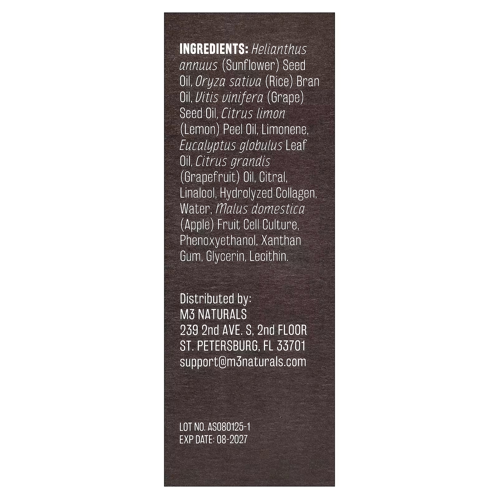 M3 Naturals: Aceite reafirmante anticelulitis