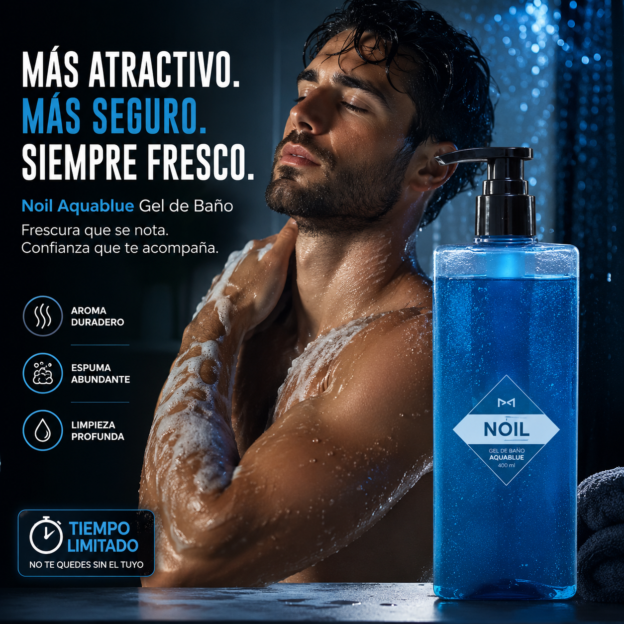 Noil Aquablue Gel de Baño: Frescura Que Conquista Miradas