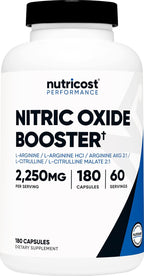Nutricost Nitric Oxide Booster: Pump Extremo Sin Cafeína