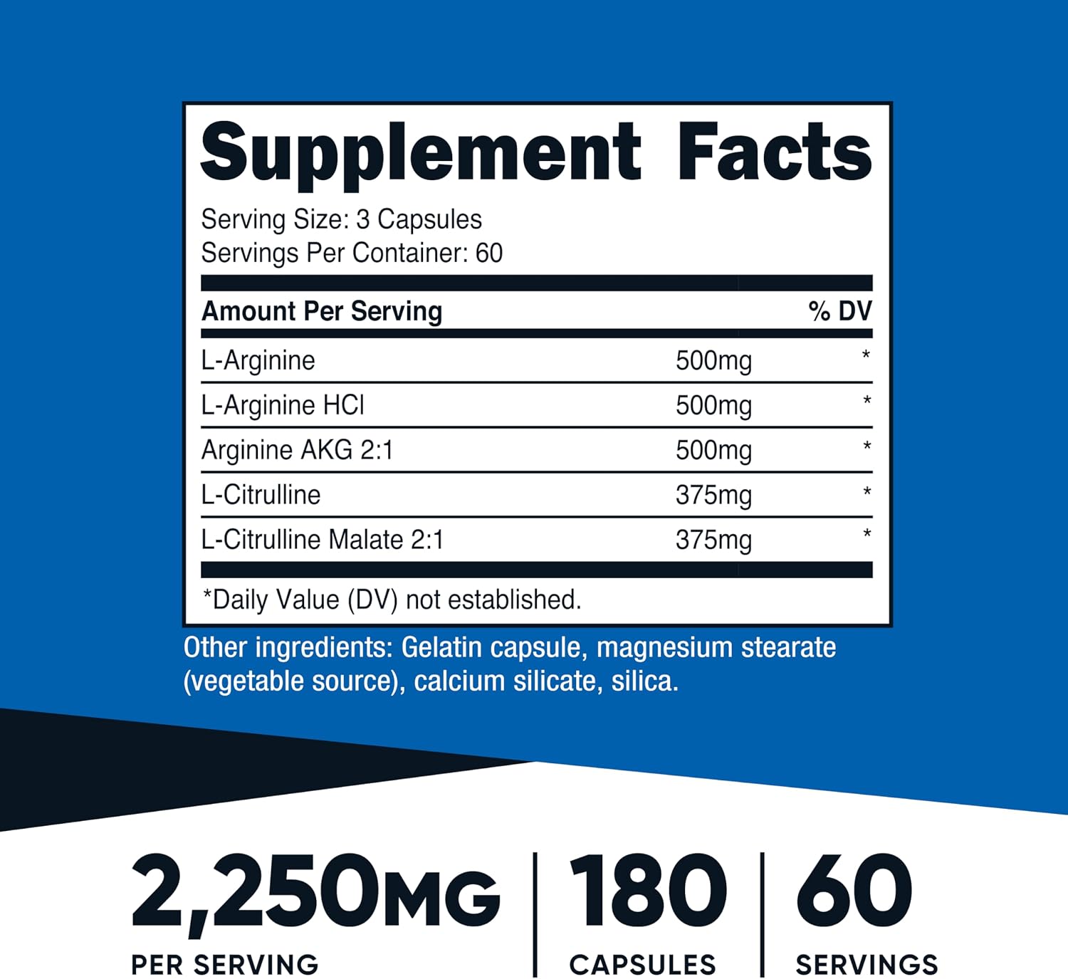 Nutricost Nitric Oxide Booster: Pump Extremo Sin Cafeína