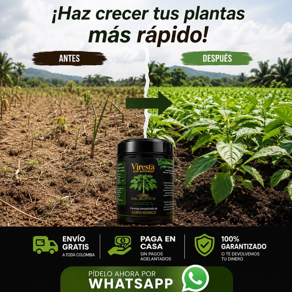 Viresta Soil Revitalizer: Revitalizador de Suelo Concentrado