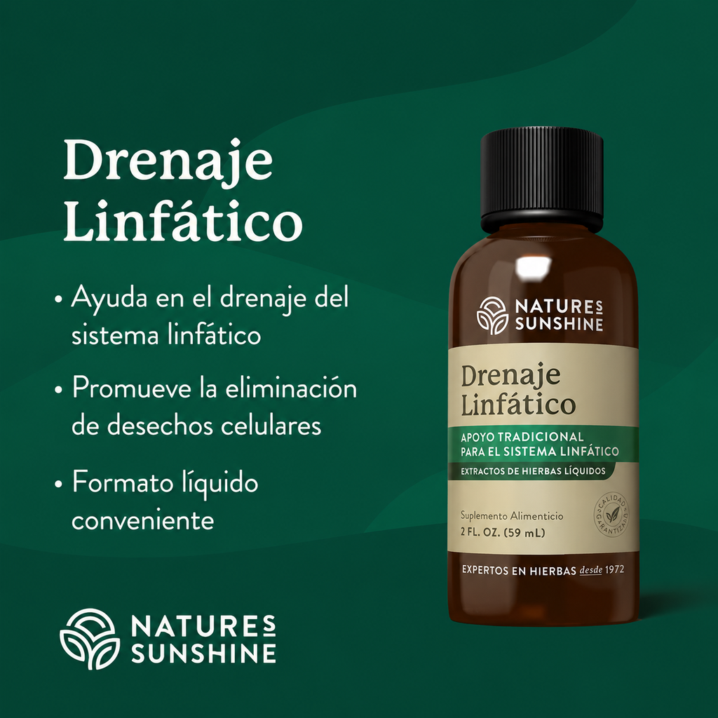 Nature Sunshine Drenaje Linfático: Depura, Desinflámate y Fluye