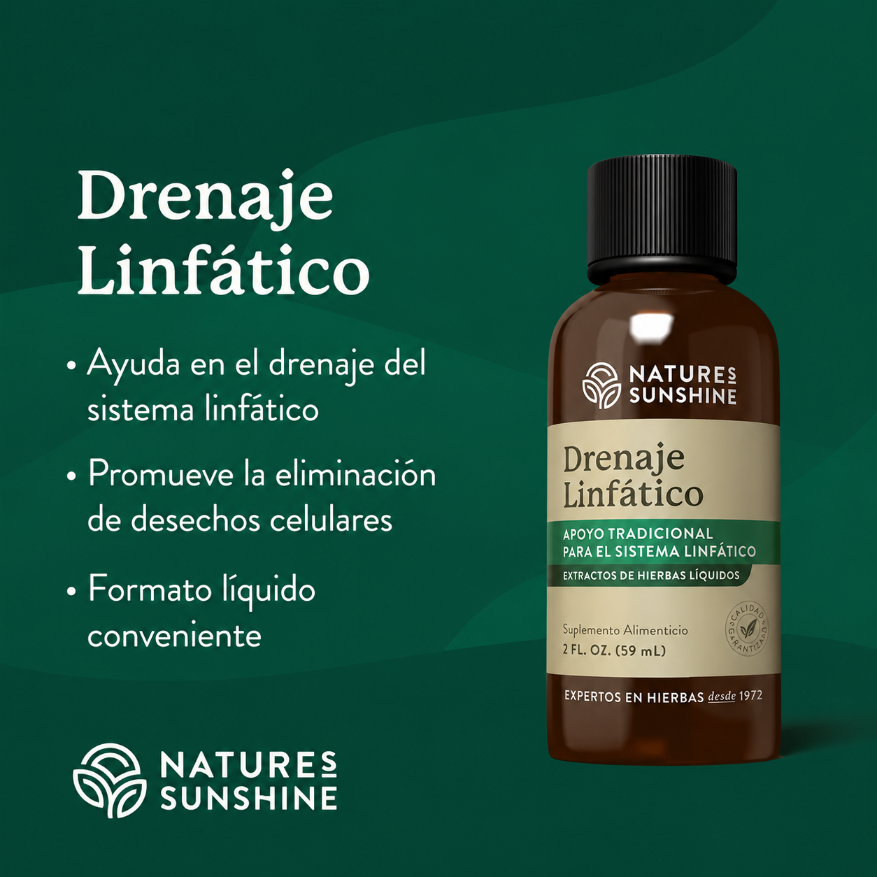 Nature Sunshine Drenaje Linfático: Depura, Desinflámate y Fluye