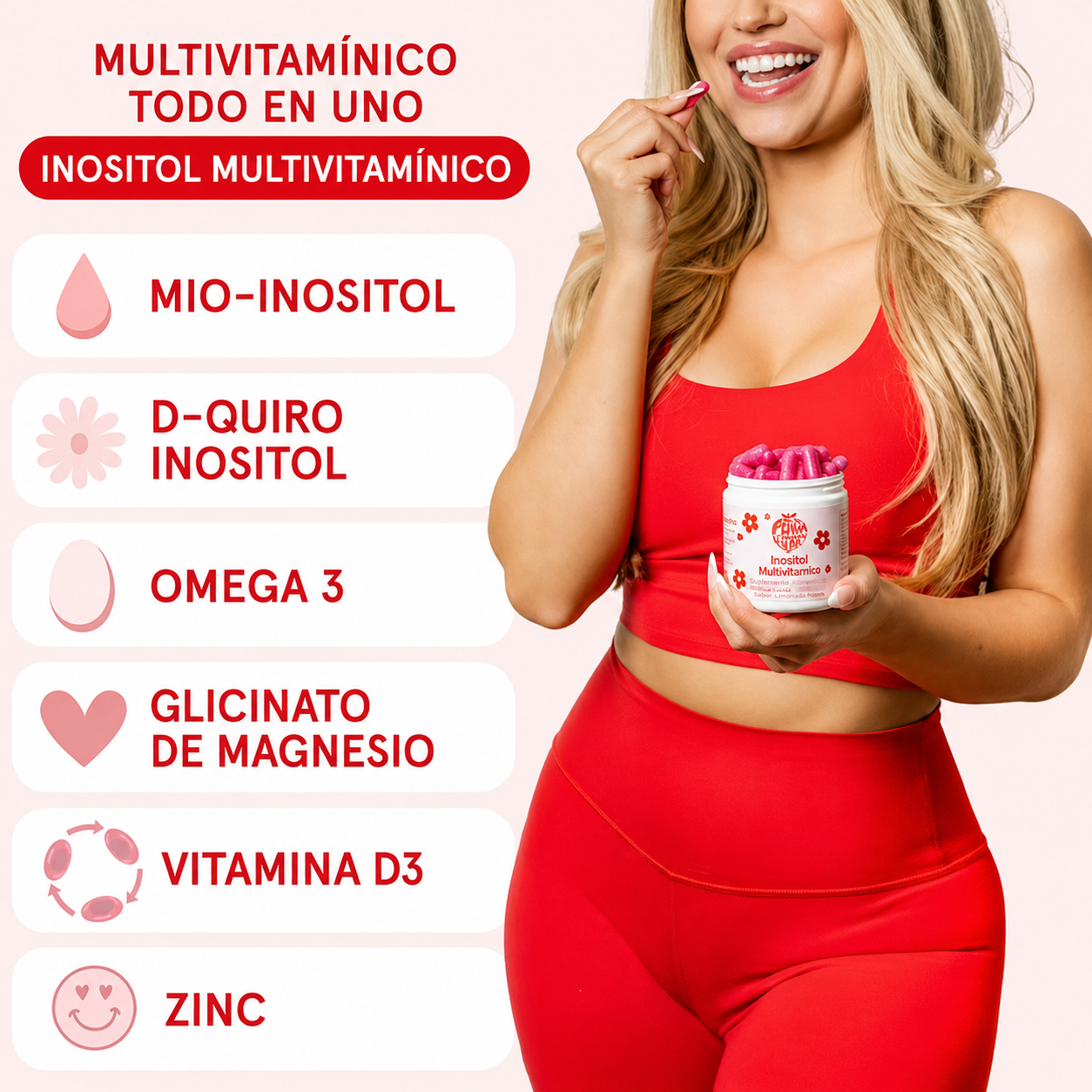Peach Perfect Inositol: Equilibrio Hormonal Femenino Completo