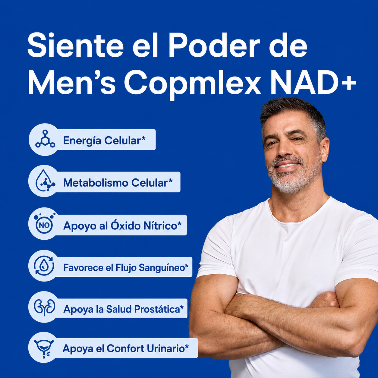 Selerb NAD+ Suplemento para Hombres — 60 Cápsulas