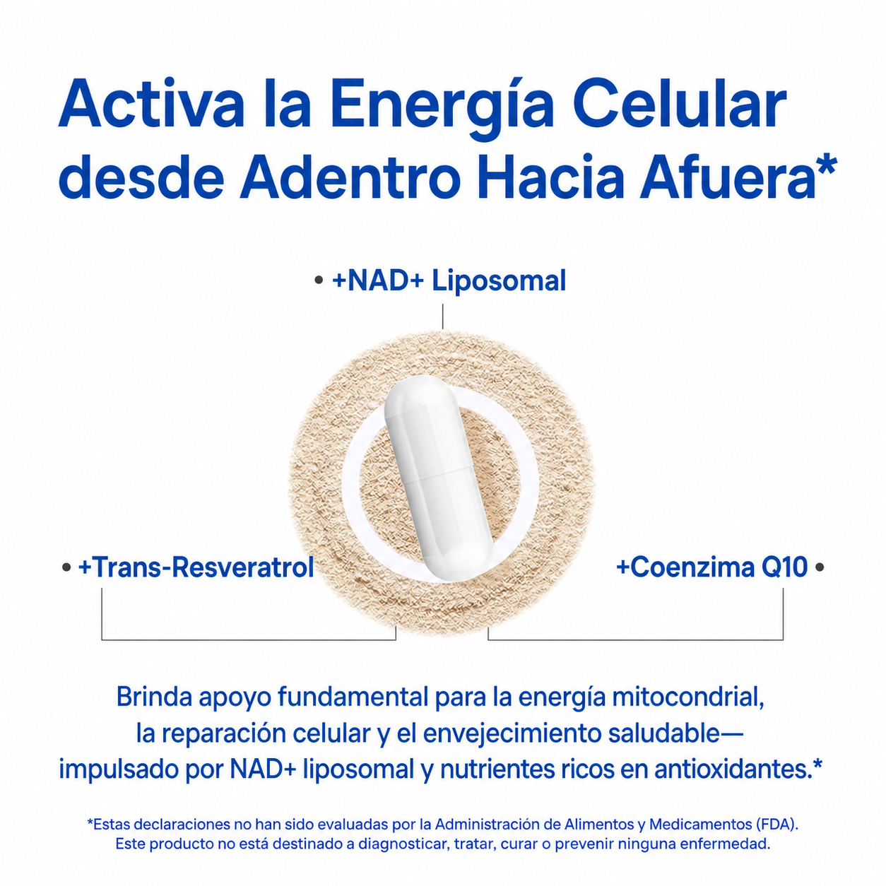 Selerb NAD+ Suplemento para Hombres — 60 Cápsulas
