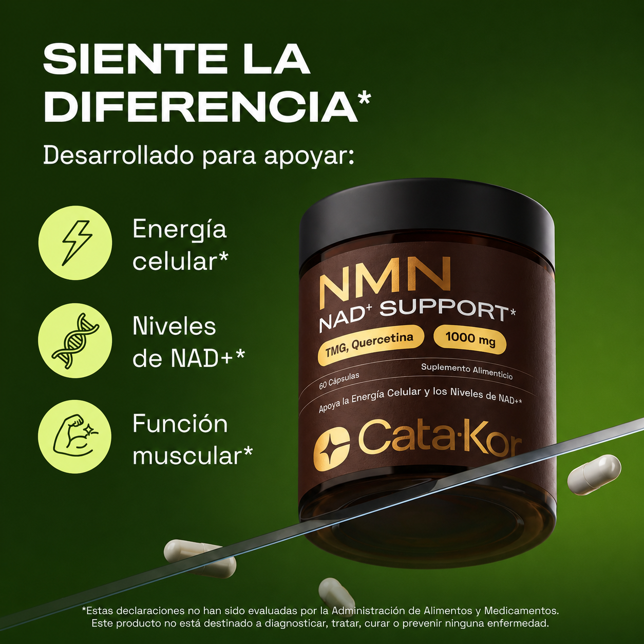 Cata-Kor NMN: Energía y Longevidad Celular