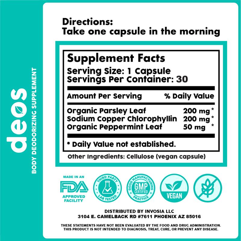 Deos™ Body Deodorizer: Aliento Fresco Desde Adentro