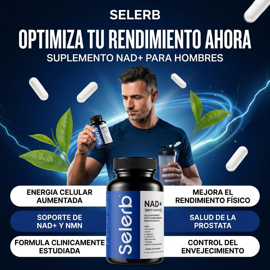 Selerb NAD+ Suplemento para Hombres — 60 Cápsulas