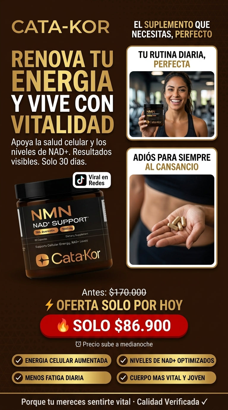 Cata-Kor NMN: Energía y Longevidad Celular