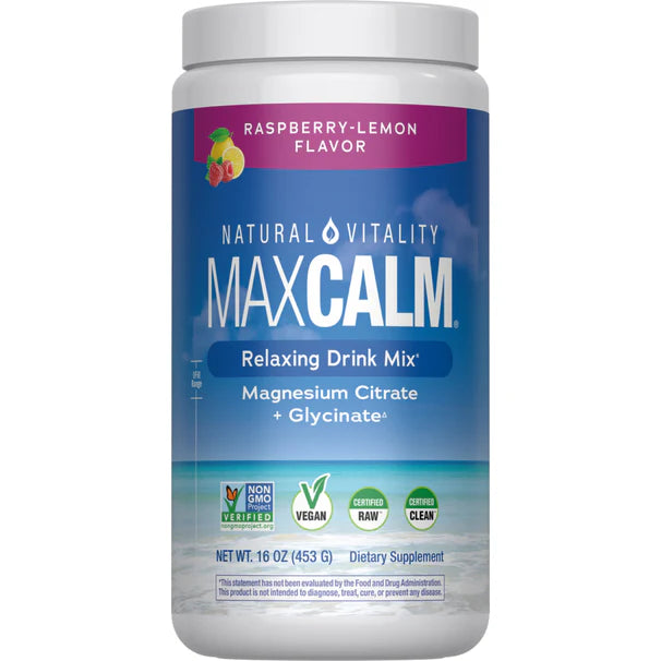 MAXCALM Powder Raspberry-Lemon: Relájate, Duerme y Recupérate
