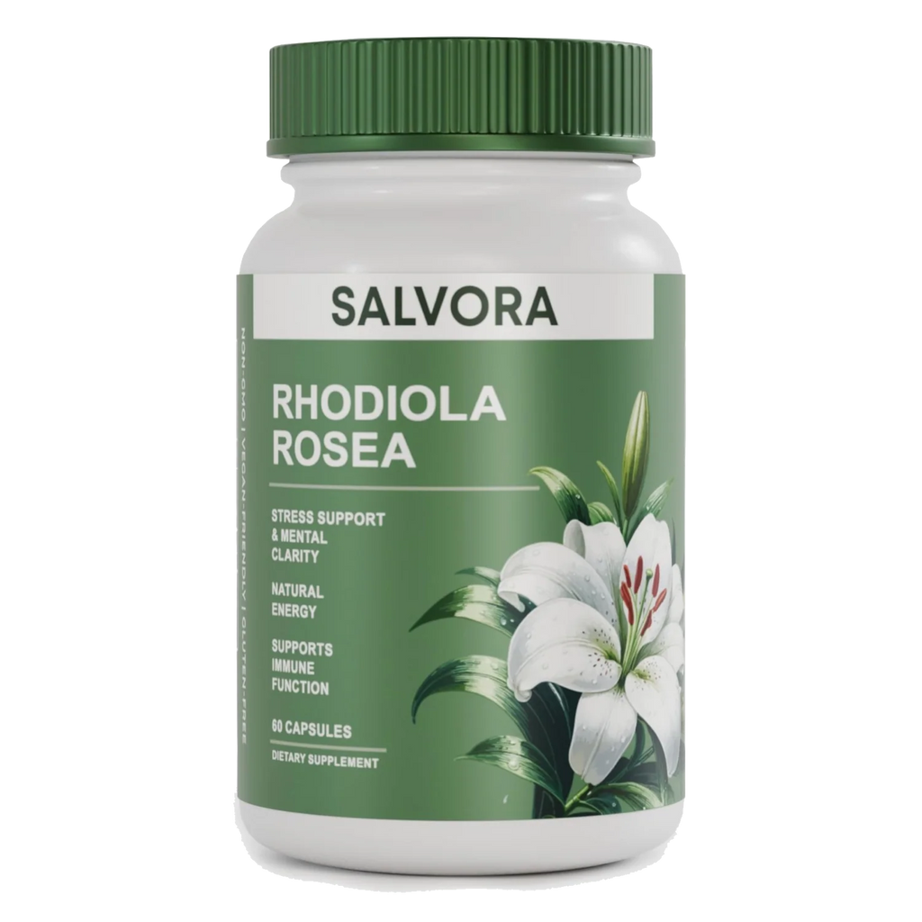 Rhodiola Rosea SALVORA: Energía Estable, Mente Clara
