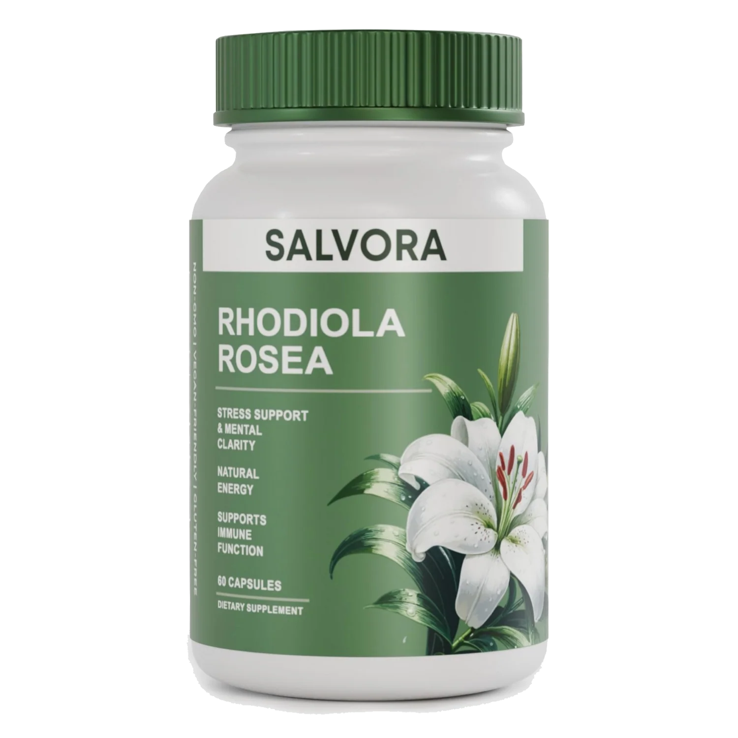Rhodiola Rosea SALVORA: Energía Estable, Mente Clara