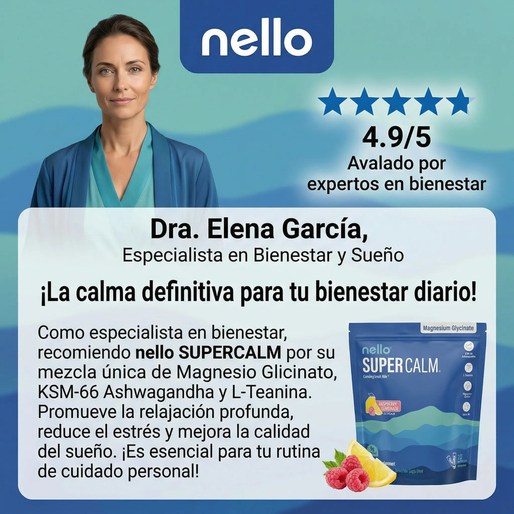 Nello SuperCalm: bebida adaptógena para el estrés diario