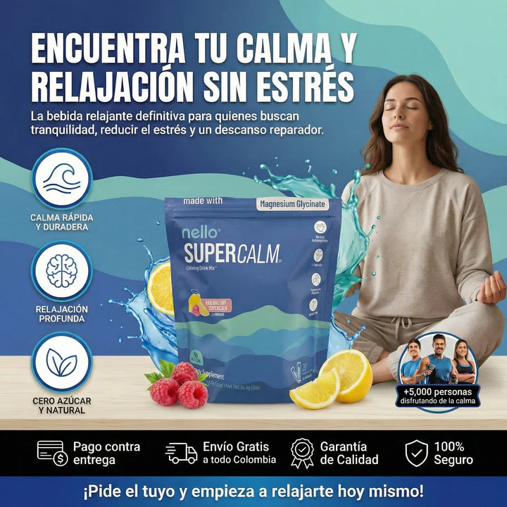 Nello SuperCalm: bebida adaptógena para el estrés diario
