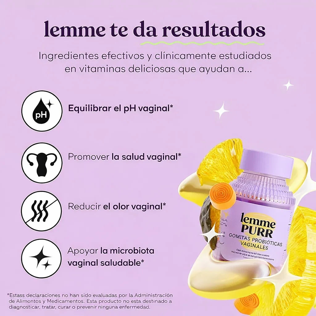 Lemme Purr: Probiótico Íntimo Gummies
